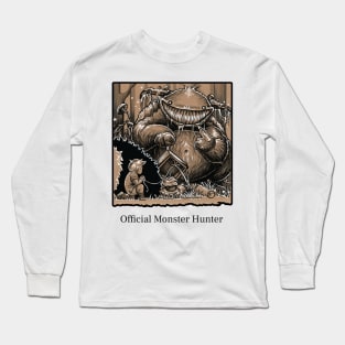 Official Monster Hunter - Black Outlined Version Long Sleeve T-Shirt